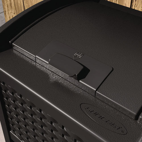 Image of Suncast® GHW1732BK 30 Gallon Trash Hideaway, Plastic, Black