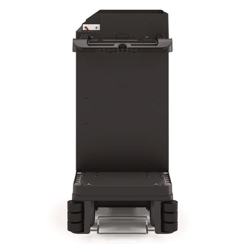 Image of Suncast Commercial® HKC2002 Partially Assembled Premium Housekeeping Cart, Plastic, 1 Shelf, 24 x 62.13 x 49.75, Black