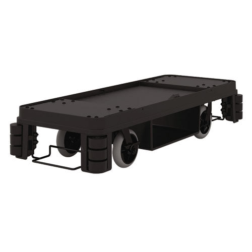 Image of Suncast Commercial® HKC2002 Partially Assembled Premium Housekeeping Cart, Plastic, 1 Shelf, 24 x 62.13 x 49.75, Black