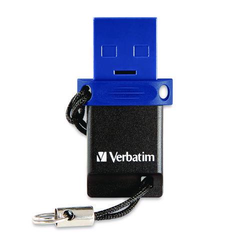 Image of Verbatim® 71275 Store n' Go Dual USB 3.2 Gen 1 Flash Drive for USB-C Devices, Blue