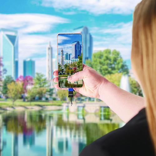 Image of Verbatim® 71275 Store n' Go Dual USB 3.2 Gen 1 Flash Drive for USB-C Devices, Blue