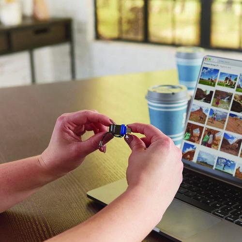 Image of Verbatim® 71275 Store n' Go Dual USB 3.2 Gen 1 Flash Drive for USB-C Devices, Blue