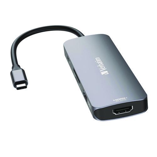 Image of Verbatim® 32151 USB-C Pro Multiport Hub8 Port, Gray