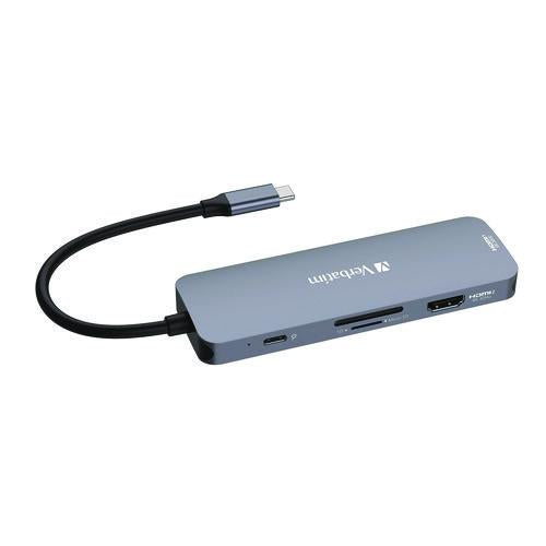 Image of Verbatim® 32151 USB-C Pro Multiport Hub8 Port, Gray
