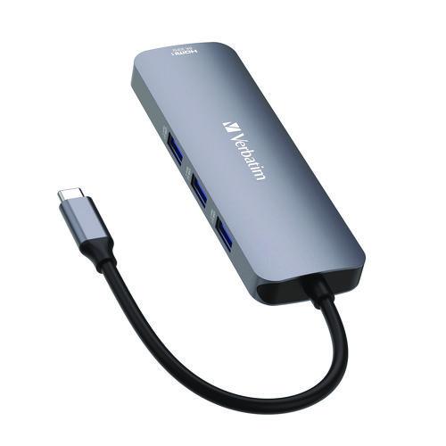 Image of Verbatim® 32151 USB-C Pro Multiport Hub8 Port, Gray