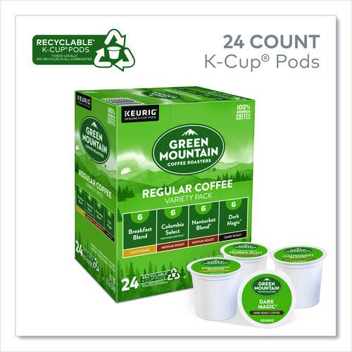 Image of Green Mountain Coffee® 5000374159 Regular Variety Pack Coffee K-Cups, Assorted Flavors, 96/Carton