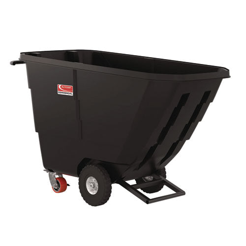 Image of Suncast Commercial® RMTTLD504F1D 0.5 cu yd Light Duty Tilt Truck, 850 lb Capacity, Black