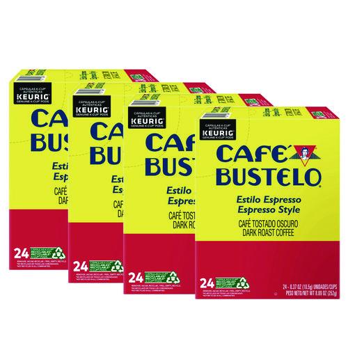 Image of Cafe Bustelo 5000363549 Espresso Style K-Cups, 96/carton