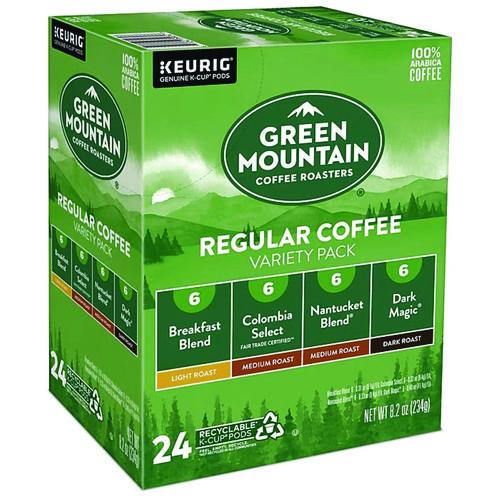 Image of Green Mountain Coffee® 5000374159 Regular Variety Pack Coffee K-Cups, Assorted Flavors, 24/Box