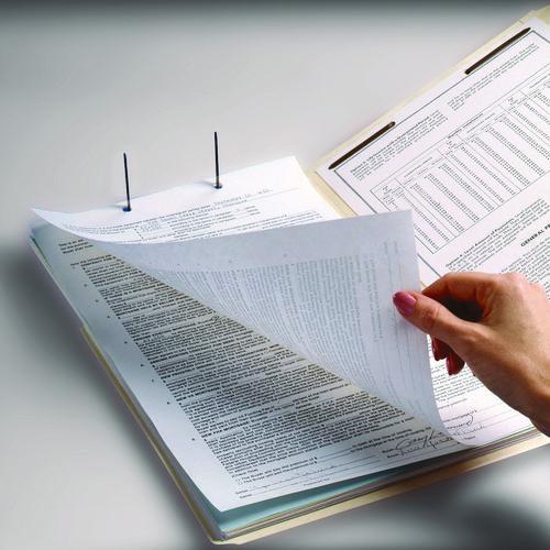 Image of Smead Top Tab Fastener Folders, 1/3-Cut Tabs: Assorted, 0.75" Expansion, 2 Fasteners, Legal Size, Manila Exterior, 50/Box