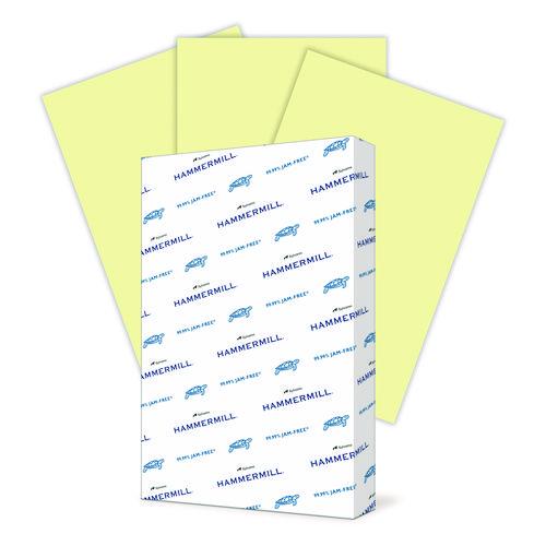 Image of Hammermill® 102152 Colors Print Paper, 20 lb Bond Weight, 11 x 17, Canary, 500/Ream