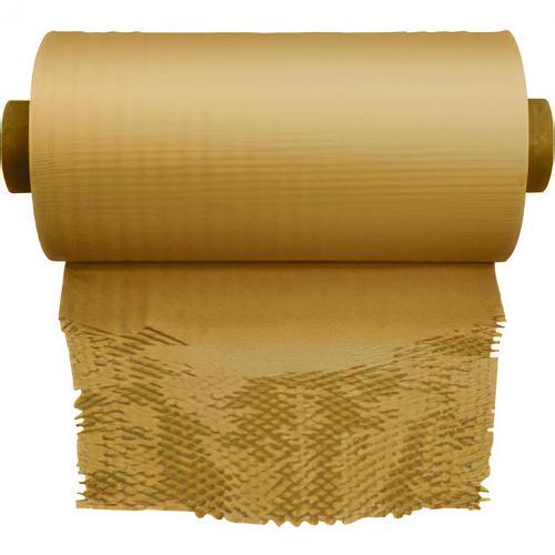 Image of ipg® H-1002 HexcelWrap Kraft Paper Cushioning Roll, 15.25" x 840 ft, Brown Kraft