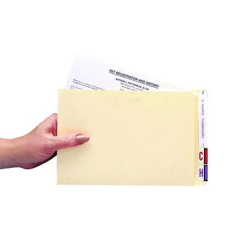 Image of Medical Arts Press® 51453 Compact File Pocket, Top Tabs, Manila, 100/Box