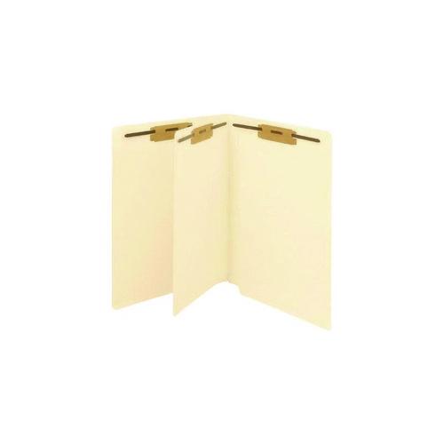 Image of Medical Arts Press® 52353B End Tab Classification Folders, Straight Tab, Expands 0.75", 1 Divider, 4 Fasteners, Letter Size, Manila, 200/Box