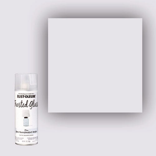 Image of Rust-Oleum® 342600 Specialty Frosted Glass Spray Paint, Matte Clear, 11 oz Aerosol Can, 6/Carton