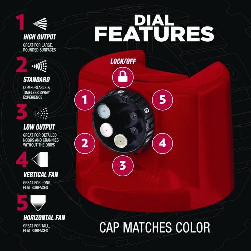 Image of Rust-Oleum® 376895 Stops Rust 5-in-1 Spray Paint, Gloss Regal Red, 12 oz Aerosol Can