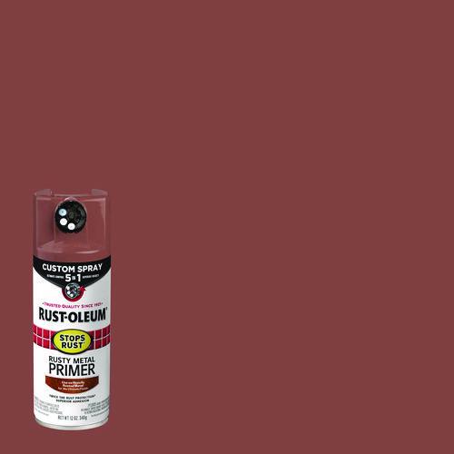 Image of Rust-Oleum® 384755 Stops Rust 5-in-1 Spray Paint, Rusty Metal, 12 oz Aerosol Can