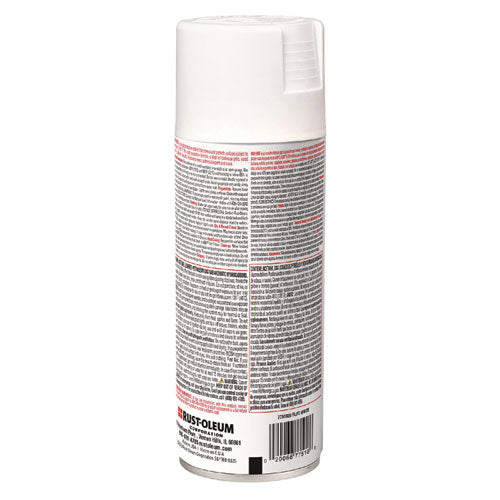 Image of Rust-Oleum® 7751830 High Heat Enamel Spray Paint, Flat White, 12 oz Aerosol Can