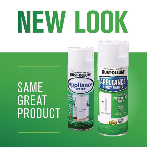 Image of Rust-Oleum® 7881830 Specialty Appliance Epoxy Spray Paint, Gloss White, 12 oz Aerosol Can