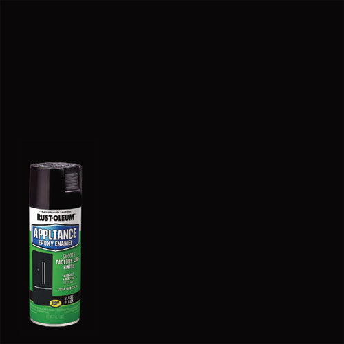 Image of Rust-Oleum® 7886830 Specialty Appliance Epoxy Spray Paint, Gloss Black, 12 oz Aerosol Can