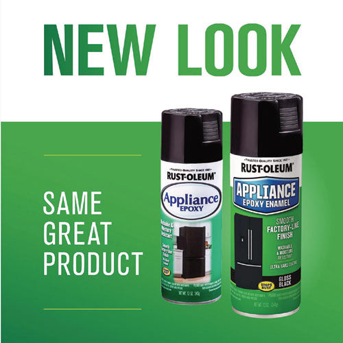 Image of Rust-Oleum® 7886830 Specialty Appliance Epoxy Spray Paint, Gloss Black, 12 oz Aerosol Can