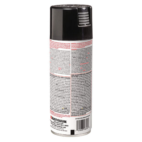Image of Rust-Oleum® 241169 High Heat Enamel Spray Paint, Semi-Gloss Black, 12 oz Aerosol Can