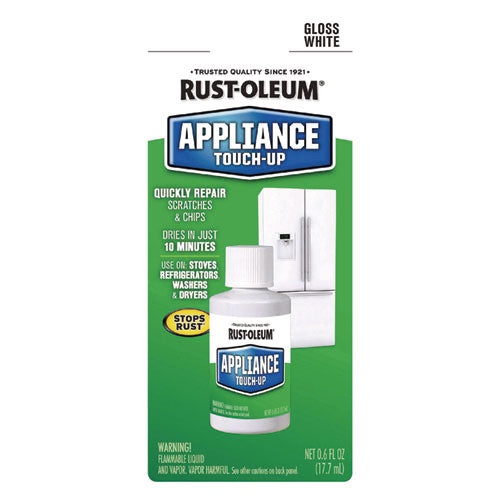 Image of Rust-Oleum® 203000 Specialty Gloss White Appliance Epoxy Touch, Gloss White, 0.6 oz Bottle, 6/Carton