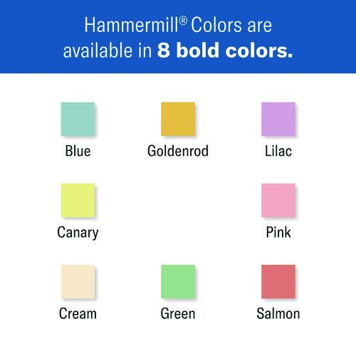 Image of Hammermill® 102152 Colors Print Paper, 20 lb Bond Weight, 11 x 17, Canary, 500/Ream