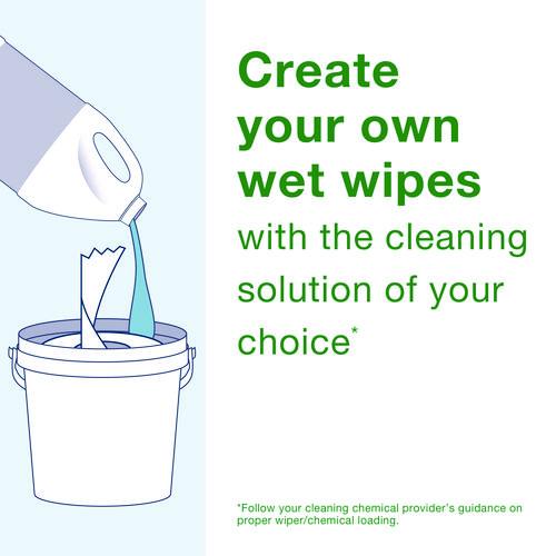 Image of Tork® 192850 Chem-Ready Buckets, 8.5 x 7 x 7, White, 5/Carton