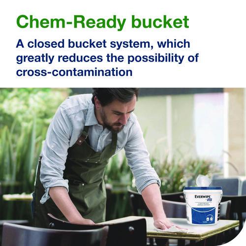 Image of Tork® 192850 Chem-Ready Buckets, 8.5 x 7 x 7, White, 5/Carton