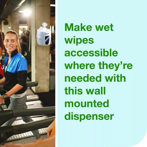 Image of Tork® 192851 Centerfeed Wet Wipe Dispenser, 10.04 x 10.73 x 13.18, White