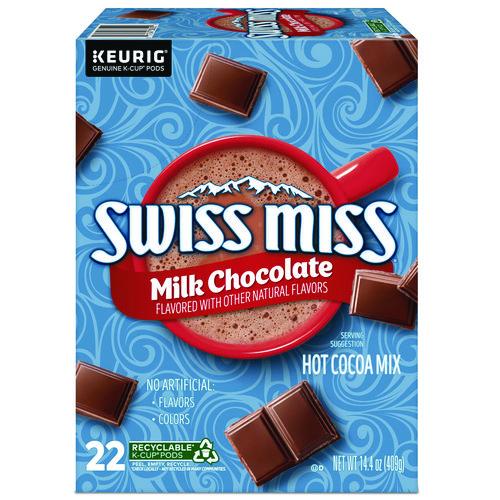 Image of Swiss Miss® 5000345150 Milk Chocolate Hot Cocoa K-Cup, 22/Box