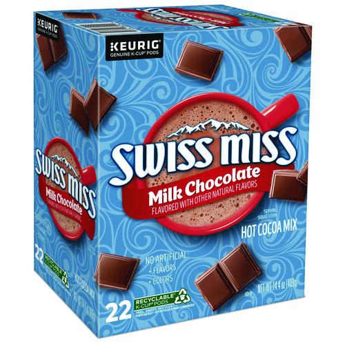 Image of Swiss Miss® 5000345150 Milk Chocolate Hot Cocoa K-Cups, 88/Carton