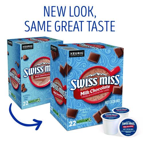 Image of Swiss Miss® 5000345150 Milk Chocolate Hot Cocoa K-Cups, 88/Carton