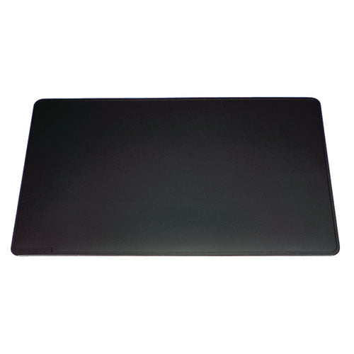 Image of Durable® 710301 Anti-Slip Contoured Edge PVC Desk Pad, 20.5" x 25.5", Black