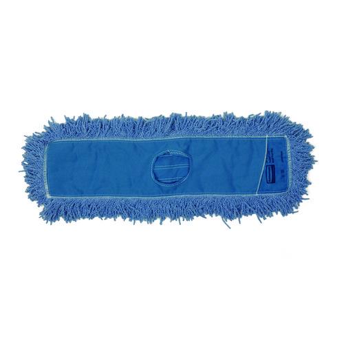 Image of Rubbermaid® Commercial FGJ25500BL00 Twisted Loop Blend Dust Mop, Blend, 36 X 5, Blue