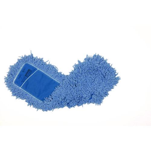 Image of Rubbermaid® Commercial FGJ25300BL00 Twisted Loop Blend Dust Mop, PIC/PET Polyester, 24" x 5", Blue