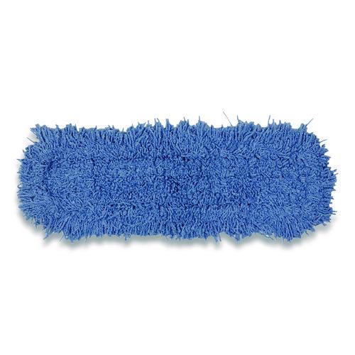 Image of Rubbermaid® Commercial FGJ25300BL00 Twisted Loop Blend Dust Mop, PIC/PET Polyester, 24" x 5", Blue