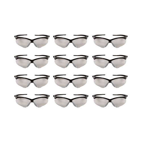 Image of KleenGuard 25685 Nemesis Safety Glasses, Black Half Frame, Clear Dual I/O Lens