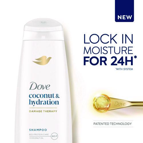 Image of Dove® 69795721 Coconut Shampoo, 12 oz Bottle, 6/Carton