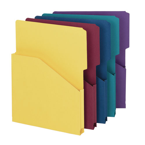 Image of Smead 75445 File Jackets, Letter Size, Assorted, 5/pack