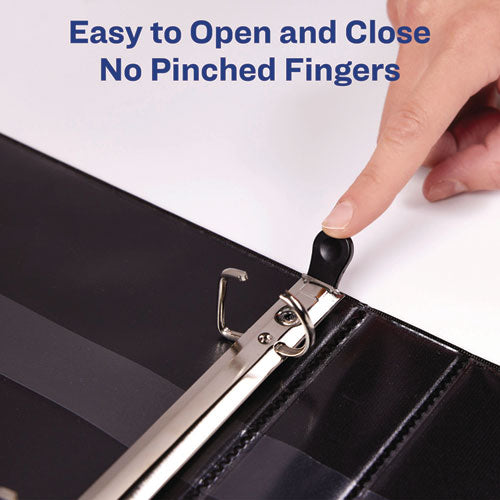 Image of Avery® 79171 Heavy-Duty View Binder With Durahinge And One Touch Ezd Rings, 3 Rings, 1.5" Capacity, 11 X 8.5, Red