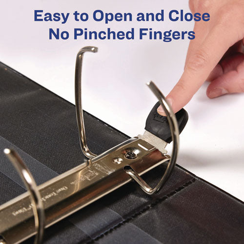 Image of Avery® 79816 Heavy-Duty View Binder With Durahinge And Locking One Touch Ezd Rings, 3 Rings, 5" Capacity, 11 X 8.5, Purple
