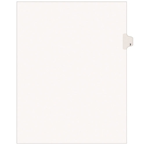 Image of Avery® 11917 Preprinted Legal Exhibit Side Tab Index Dividers, Avery Style, 10-Tab, 7, 11 X 8.5, White, 25/pack