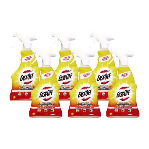 Image of EASY-OFFÂ® Kitchen Degreaser, Lemon Scent, 16 Oz Spray Bottle, 6/carton