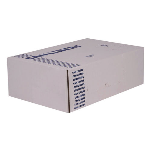 Image of Heritage H4832TK Linear Low-Density Can Liners, 16 gal, 0.9 mil, 24" x 32", Black, Flat Pack, 500/Carton