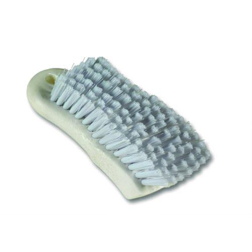 Image of Boardwalk® BWKFSCBWH Scrub Brush, White Polypropylene Bristles, 6" Brush, 6" Handle