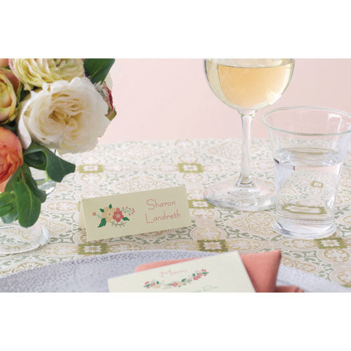 Image of AveryÂ® Small Textured Tent Cards, White, 3.75 x 1.44, 6 Cards/Sheet, 25 Sheets/Pack
