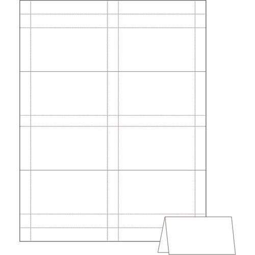 Image of Avery® 05302 Small Tent Card, White, 3.5 x 2, 4 Cards/Sheet, 40 Sheets/Pack