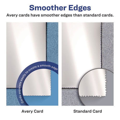 Image of Avery® 08383 Photo-Quality Printable Postcards, Inkjet, 74 Lb, 4.25 X 5.5, Glossy White, 100 Cards, 4 Cards/sheet, 25 Sheets/pack